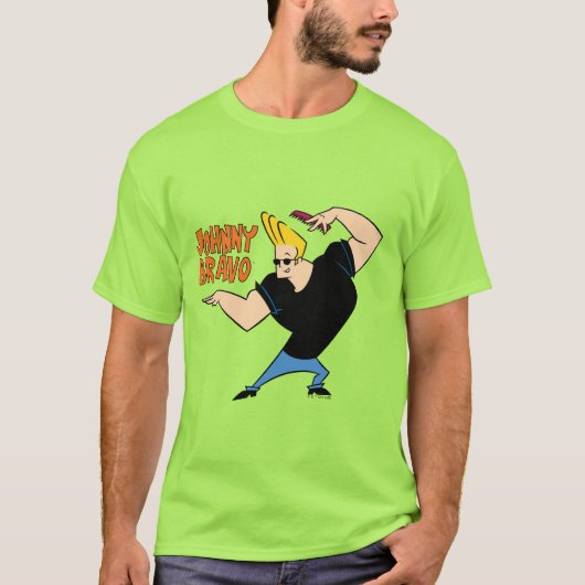 Johnny Bravo Combing Hair T-shirt (Voorkant)