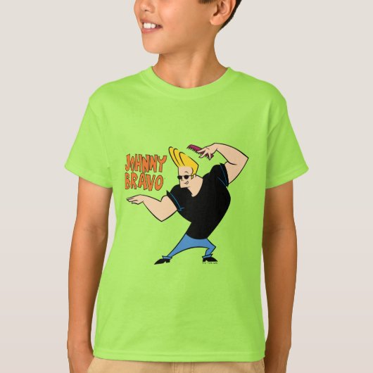 Johnny Bravo Combing Hair T-shirt (Voorkant)