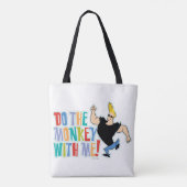 Johnny Bravo - Do The Monkey With Me! Tote Bag (Achterkant)