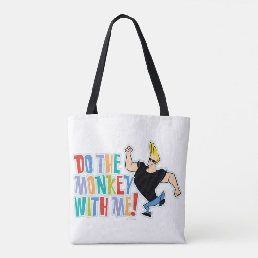 Johnny Bravo - Do The Monkey With Me! Tote Bag (Achterkant)