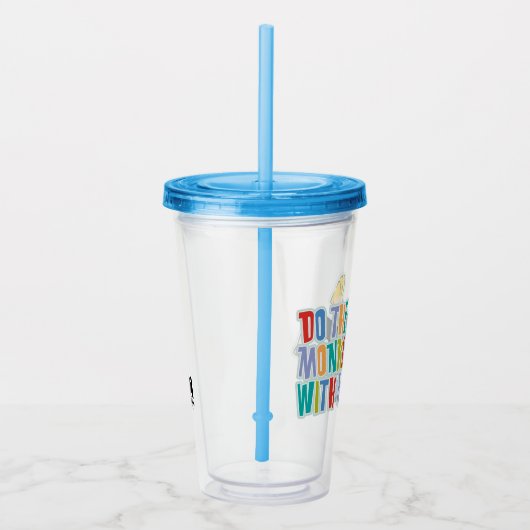 Johnny Bravo, doe de aap met me mee! Acryl Drinkbeker (Rechts)