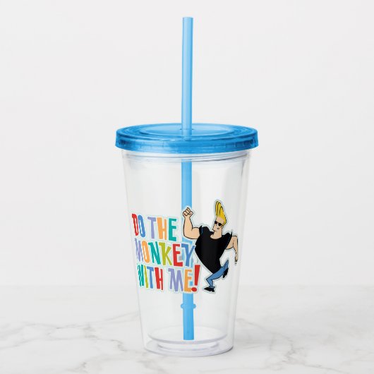 Johnny Bravo, doe de aap met me mee! Acryl Drinkbeker (Voorkant)