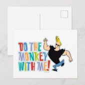 Johnny Bravo, doe de aap met me mee! Briefkaart (Voorkant / Achterkant)