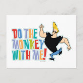 Johnny Bravo, doe de aap met me mee! Briefkaart (Voorkant)