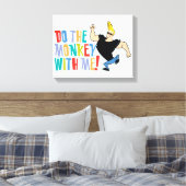 Johnny Bravo, doe de aap met me mee! Canvas Afdruk (Insitu (Slaapkamer))