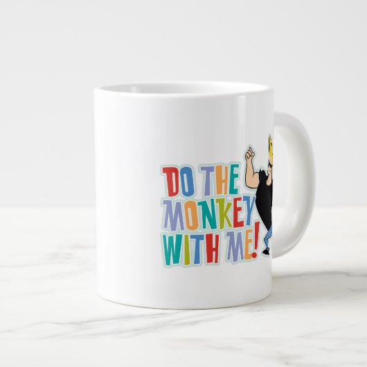 Johnny Bravo, doe de aap met me mee! Grote Koffiekop (Voorkant rechts)