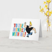 Johnny Bravo, doe de aap met me mee! Kaart (Gele Bloem)