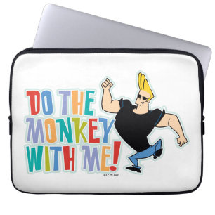 Johnny Bravo, doe de aap met me mee! Laptop Sleeve