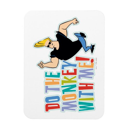 Johnny Bravo, doe de aap met me mee! Magneet (Verticaal)