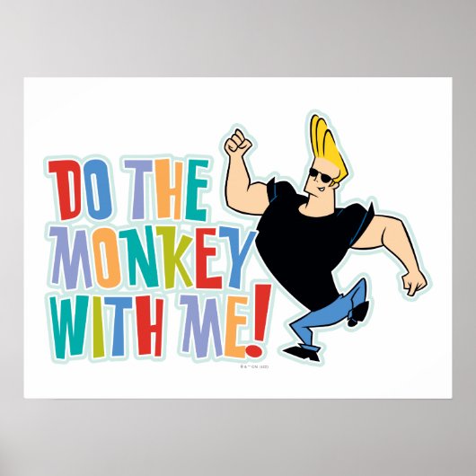 Johnny Bravo, doe de aap met me mee! Poster (Voorkant)