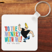 Johnny Bravo, doe de aap met me mee! Sleutelhanger (Achterkant)