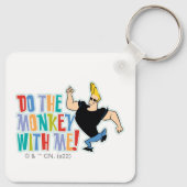 Johnny Bravo, doe de aap met me mee! Sleutelhanger (Achterkant)