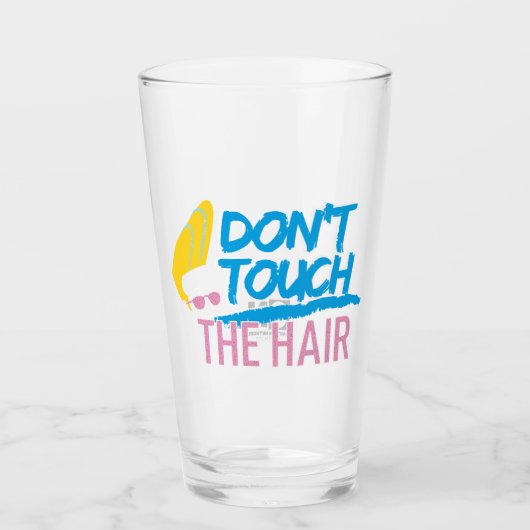 Johnny Bravo - Don't Touch The Hair Graphic Glas (Voorkant)