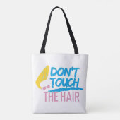 Johnny Bravo - Don't Touch The Hair Graphic Tote Bag (Achterkant)