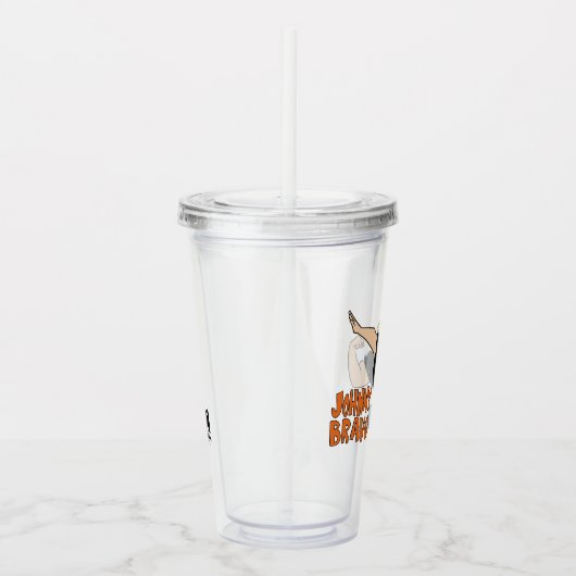 Johnny Bravo Flexing Acryl Drinkbeker (Rechts)