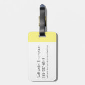 Johnny Bravo Flexing Bagagelabel (Achterkant verticaal)