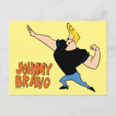 Johnny Bravo Flexing Briefkaart (Voorkant)