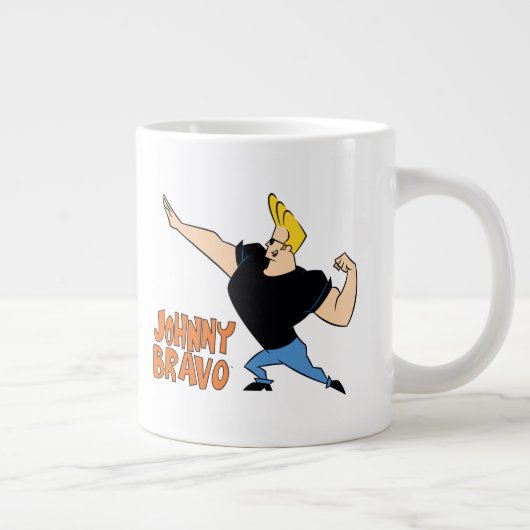 Johnny Bravo Flexing Grote Koffiekop (Rechts)