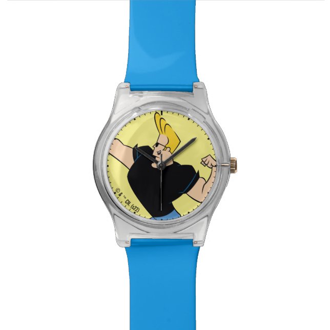 Johnny Bravo Flexing Horloge (Close Up)
