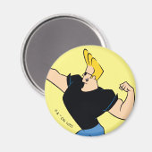 Johnny Bravo Flexing Magneet (Voorkant / Achterkant)