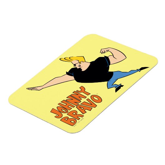 Johnny Bravo Flexing Magneet (Linkerzijde)