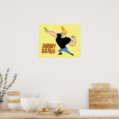 Johnny Bravo Flexing Poster (Keuken)
