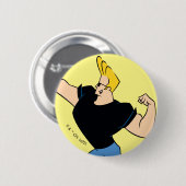 Johnny Bravo Flexing Ronde Button 5,7 Cm (Voorkant /achterkant)
