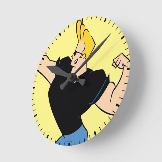 Johnny Bravo Flexing Ronde Klok (Hoek)