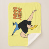 Johnny Bravo Flexing Sherpa Deken (Voorkant)