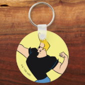 Johnny Bravo Flexing Sleutelhanger (Voorkant)