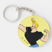 Johnny Bravo Flexing Sleutelhanger (Voorkant)