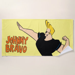 Johnny Bravo Flexing Strandlaken