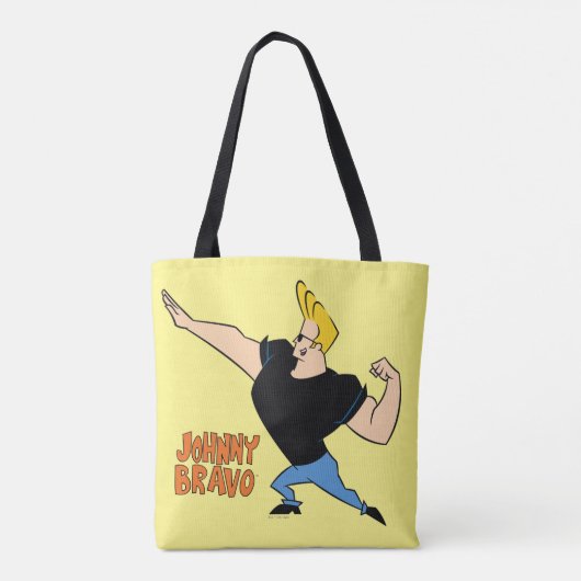 Johnny Bravo Flexing Tote Bag (Achterkant)