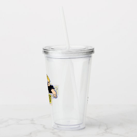 Johnny Bravo - Hey Daar Sassy Acryl Drinkbeker (Links)