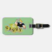 Johnny Bravo - Hey Daar Sassy Bagagelabel (Voorkant horizontaal)
