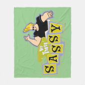 Johnny Bravo - Hey Daar Sassy Fleece Deken (Voorkant)