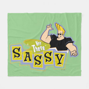 Johnny Bravo - Hey Daar Sassy Fleece Deken