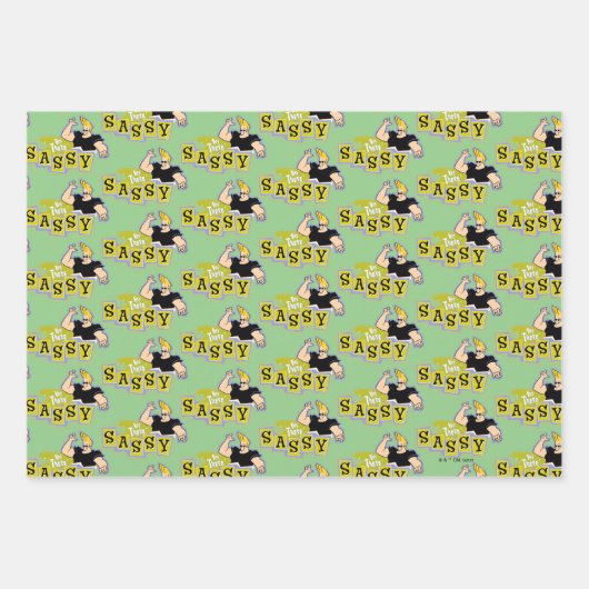 Johnny Bravo - Hey Daar Sassy Inpakpapier Vel (Voorkant 2)