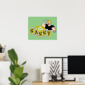 Johnny Bravo - Hey Daar Sassy Poster (Thuiskantoor)