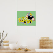 Johnny Bravo - Hey Daar Sassy Poster (Keuken)