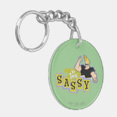 Johnny Bravo - Hey Daar Sassy Sleutelhanger (Voorkant Links)