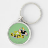 Johnny Bravo - Hey Daar Sassy Sleutelhanger (Voorkant)