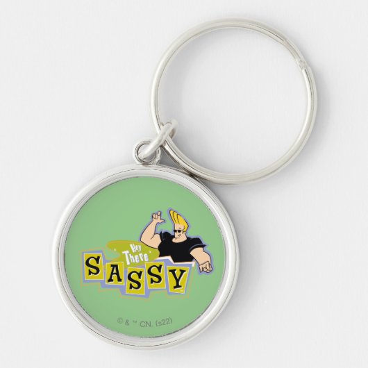 Johnny Bravo - Hey Daar Sassy Sleutelhanger (Voorkant)