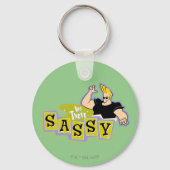 Johnny Bravo - Hey Daar Sassy Sleutelhanger (Voorkant)