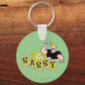 Johnny Bravo - Hey Daar Sassy Sleutelhanger (Voorkant)