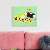 Johnny Bravo - Hey There Sassy Canvas Afdruk (Insitu (Woonkamer))