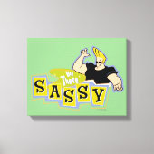 Johnny Bravo - Hey There Sassy Canvas Afdruk (Voorkant)