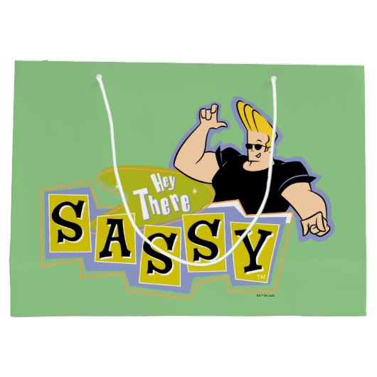 Johnny Bravo - Hey There Sassy Groot Cadeauzakje (Achterkant)