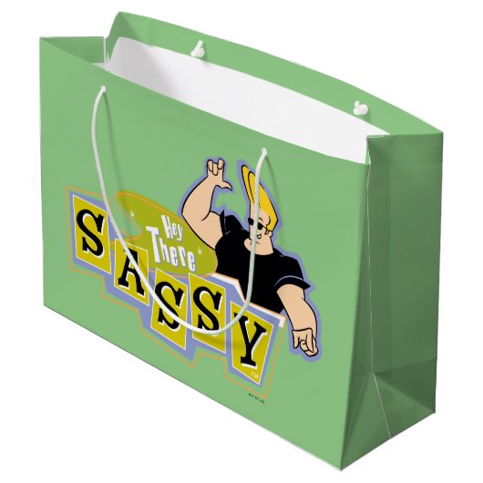 Johnny Bravo - Hey There Sassy Groot Cadeauzakje (Achterkant Gekanteld)