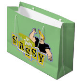 Johnny Bravo - Hey There Sassy Groot Cadeauzakje (Voorkant Gekanteld)